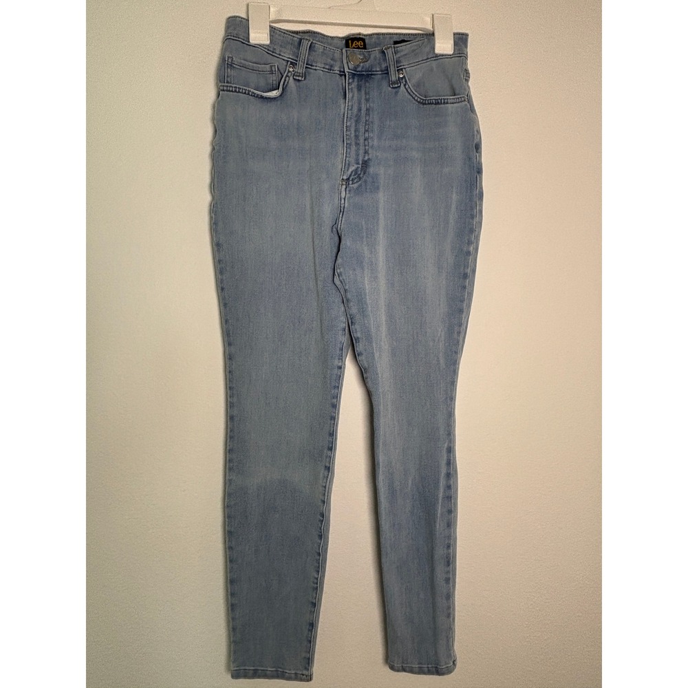 Lee High Rise Skinny Jeans Light Wash Denim Women 30 Highwaisted Slim Fit